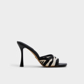White/Black Evadalia White/Black Women's Heeled mules - Heeled mule | Aldo
