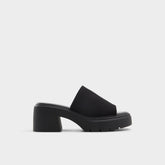 Black Harrietta Black Women's Wedges - Heeled mule, Block heel | Aldo