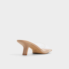 Tan Enchanting Tan Women's Heeled mules - Heeled mule, Kitten heel | Aldo