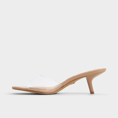 Tan Enchanting Tan Women's Heeled mules - Heeled mule, Kitten heel | Aldo