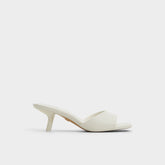 White Enchanting White Women's Heeled mules - Heeled mule, Kitten heel | Aldo