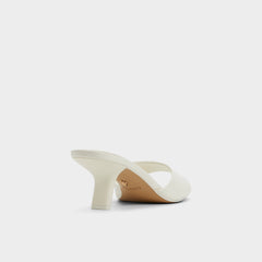 White Enchanting White Women's Heeled mules - Heeled mule, Kitten heel | Aldo