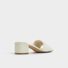 White/bone Claudina White/Bone Women's Block heels - Heeled mule, Block heel | Aldo