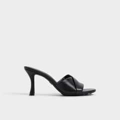 Black Lyhanna Black Women's Heeled mules - Heeled mule, Stiletto heel | Aldo