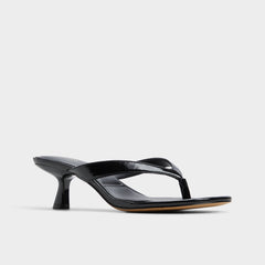 Black Jump Black Women's Strappy sandals - Heeled flip flop, Kitten heel | Aldo