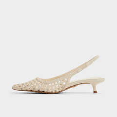 Light beige Violettia in Light Beige - Sling back high heel, Kitten heel | Aldo