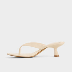 Cream Jump in Cream - Heeled flip flop, Kitten heel | Aldo