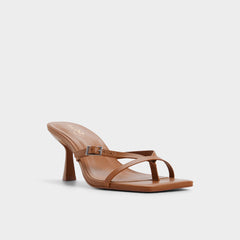 Medium Brown Gannever - Heeled flip flop, Kitten heel | Aldo