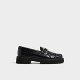 Black Danrose Black Women's Loafers & Oxfords - Loafer, Lug sole | Aldo
