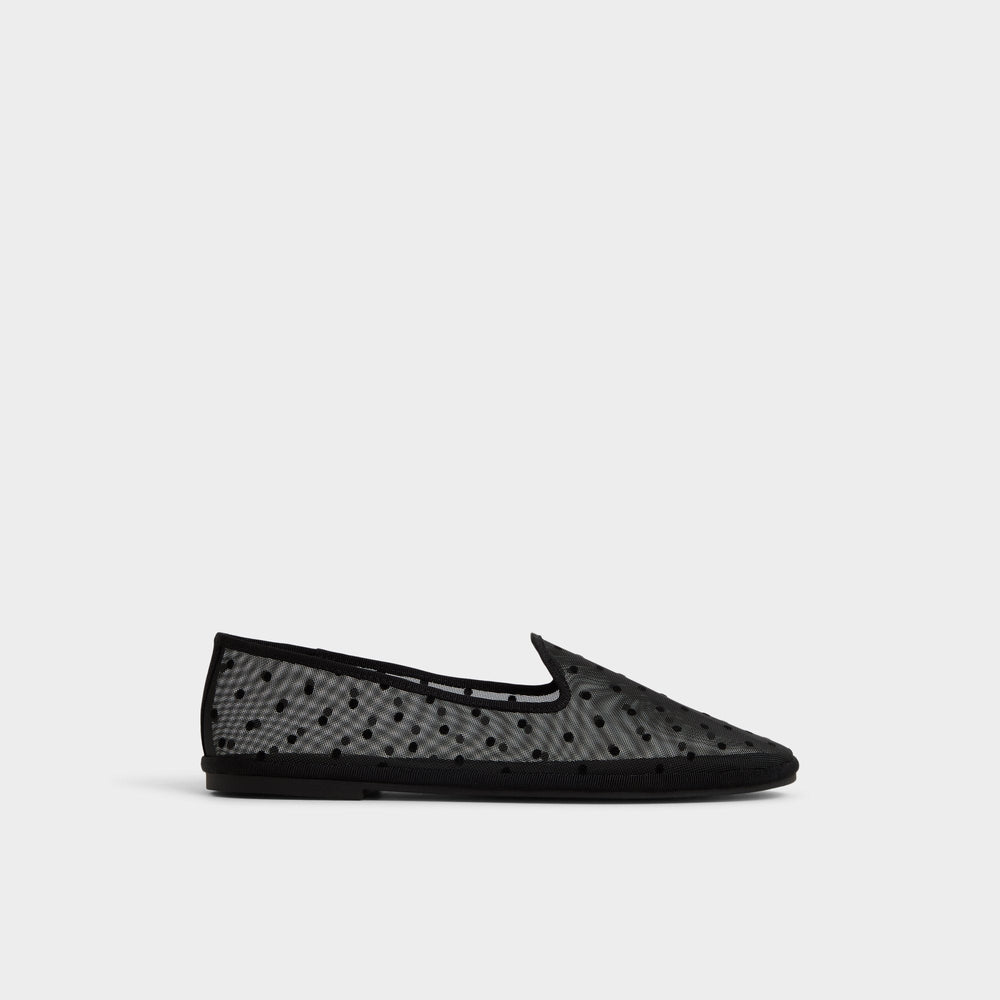 Black Aurabelle Black Textile Mesh Women's Loafers & Oxfords - Loafer | Aldo