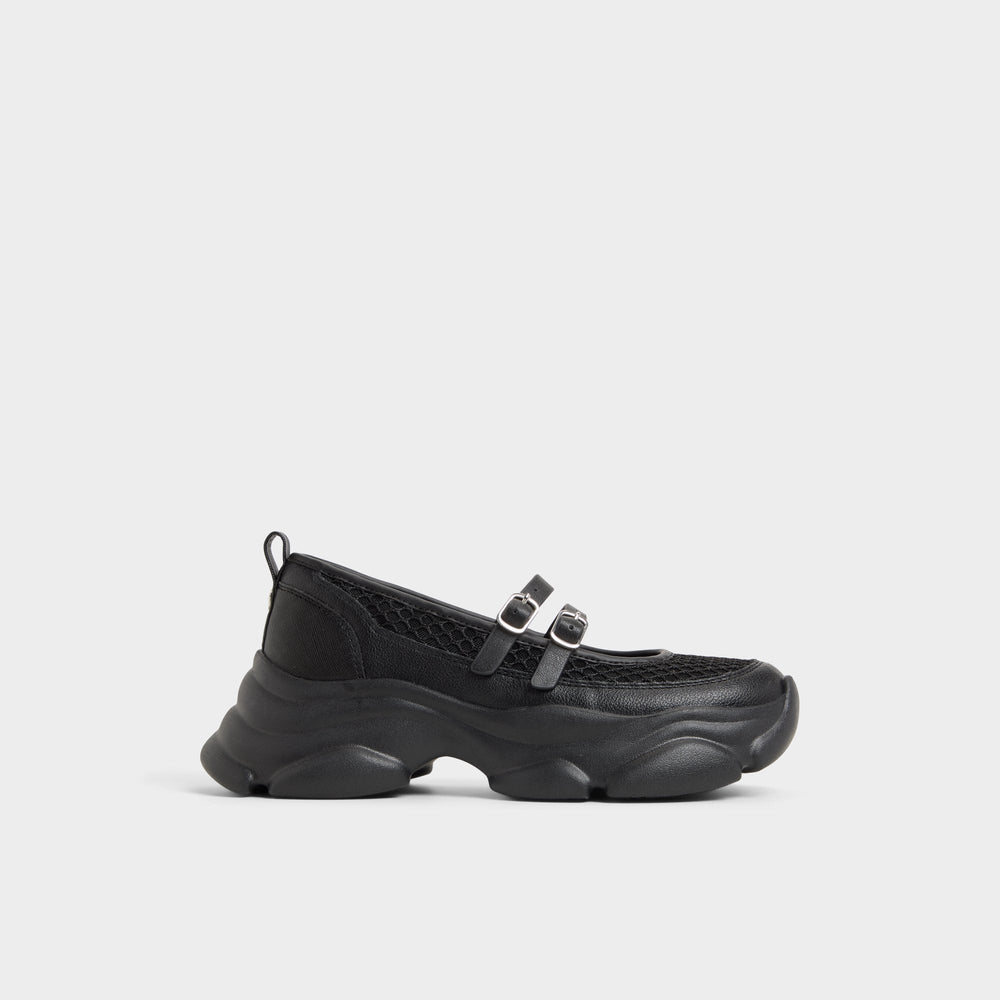 Black Aethera Black Women's Platform and wedge sneakers - Mary Jane Sneakers, Jogger sole | Aldo