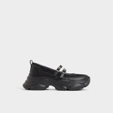 Black Aethera Black Women's Platform and wedge sneakers - Mary Jane Sneakers, Jogger sole | Aldo