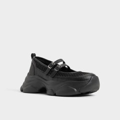 Black Aethera Black Women's Platform and wedge sneakers - Mary Jane Sneakers, Jogger sole | Aldo