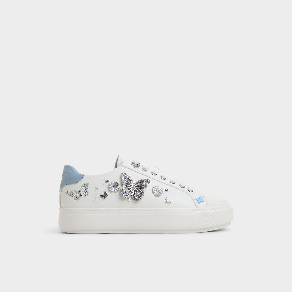 White/Multi Saxony White/Multi Women's Platform and wedge sneakers - Low top sneaker | Aldo