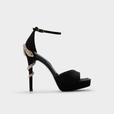 Other black Medusa in Other Black 14266744 - Strappy heeled sandal, Platform | Aldo