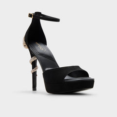 Other black Medusa in Other Black 14266744 - Strappy heeled sandal, Platform | Aldo