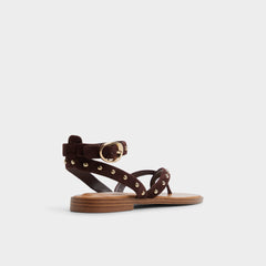 Dark brown Daressi in Dark Brown - Flat sandal | Aldo