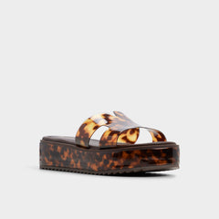 Open brown Anayelie in Open Brown - Slide sandal, Platform | Aldo