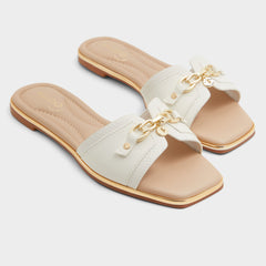 Open white Alamassi Open White Women's Flats - Slide sandal | Aldo