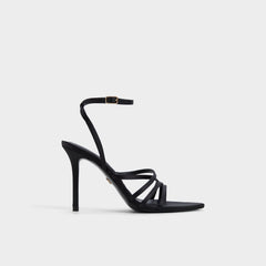 Black Solania Black Women's Strappy sandals - Strappy heeled sandal, Stiletto heel | Aldo