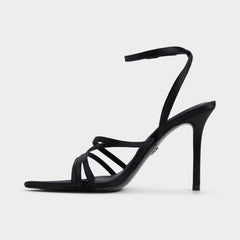 Black Solania Black Women's Strappy sandals - Strappy heeled sandal, Stiletto heel | Aldo