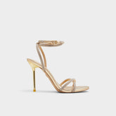 Gold Manaelden Gold Women's Heeled sandals - Strappy heeled sandal, Stiletto heel | Aldo