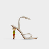 White/bone Beachglass in White Bone - Strappy heeled sandal | Aldo