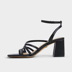 Black Esther Black Women's Block heels - Strappy heeled sandal, Block heel | Aldo