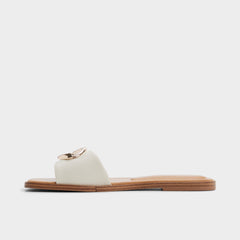White/bone Biggin in White Bone - Slide sandal | Aldo