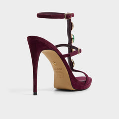 Bordo Opalia in Bordo - Strappy heeled sandal, Platform | Aldo