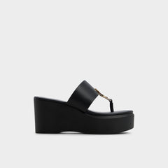 Black Friegan in Black - Slide sandal, Wedge heel | Aldo