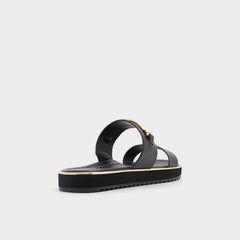 Other black Lagoon Other Black Women's Strappy sandals - Strappy flat sandal, Footbed sandal | Aldo