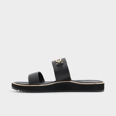 Other black Lagoon Other Black Women's Strappy sandals - Strappy flat sandal, Footbed sandal | Aldo
