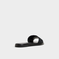Black Oceania Black Women's Flats - Slide sandal | Aldo
