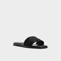 Black Oceania Black Women's Flats - Slide sandal | Aldo
