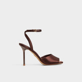 Dark brown Kaiasien in Dark Brown 14151897 - Strappy heeled sandal, Stiletto heel | Aldo