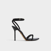 Black Manaelden Black Women's Strappy sandals - Strappy heeled sandal, Stiletto heel | Aldo