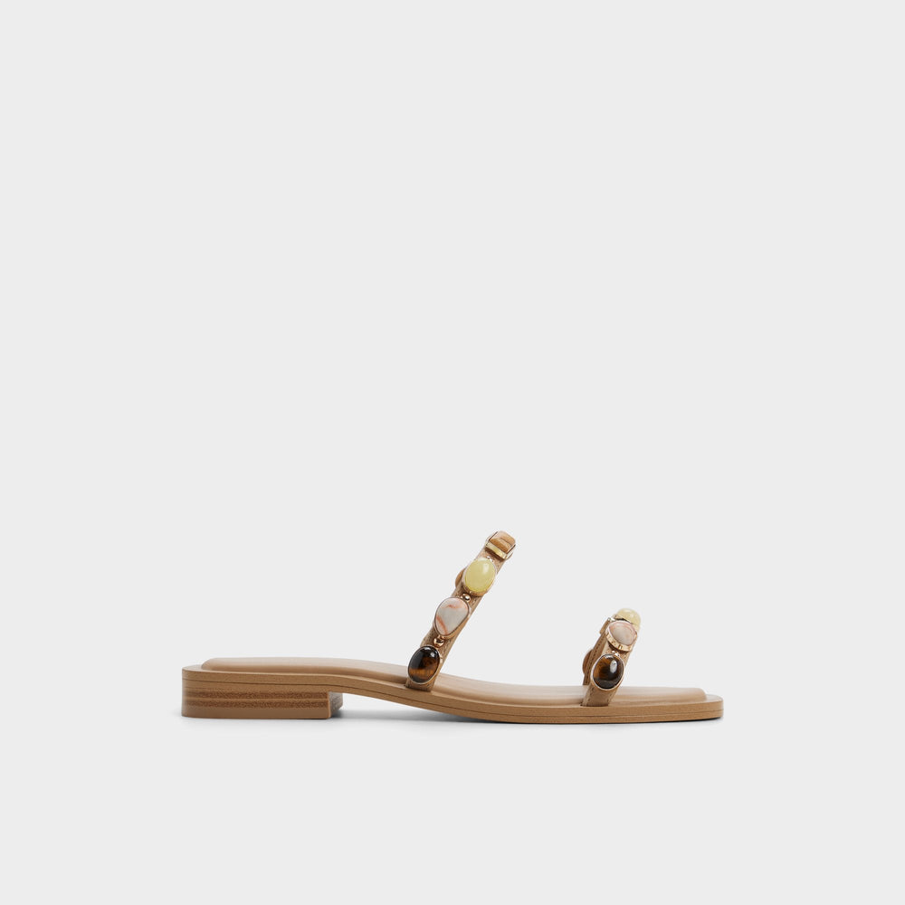 Medium beige Sapphira in Medium Beige 14213541 - Slide sandal | Aldo