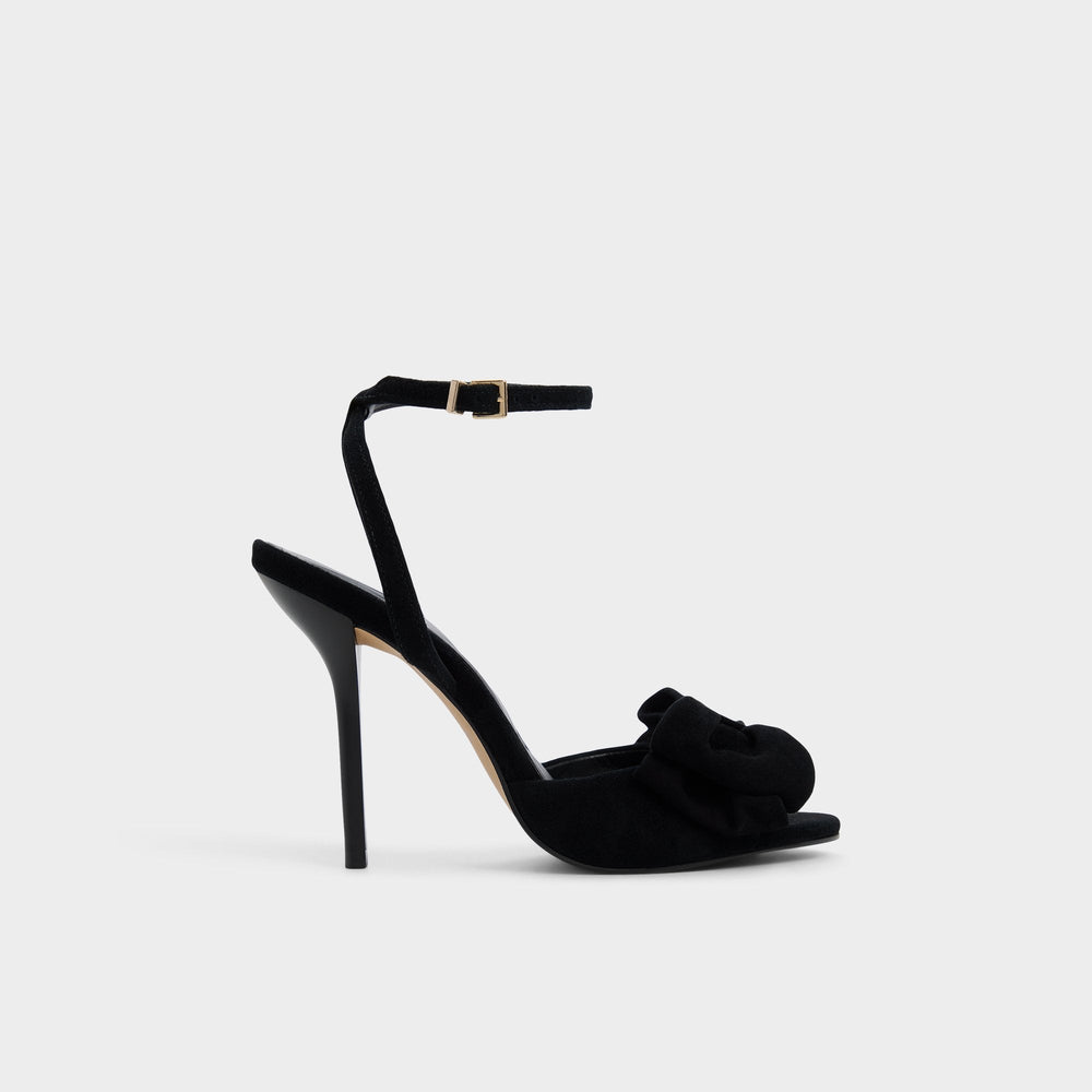 Other black Tinsletta in Other Black - Strappy heeled sandal, Stiletto heel | Aldo