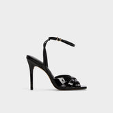 Black Meteora in Black - Strappy heeled sandal, Stiletto heel | Aldo