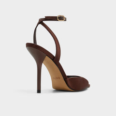 Dark brown Forevermore in Dark Brown 14154135 - Strappy heeled sandal, Stiletto heel | Aldo