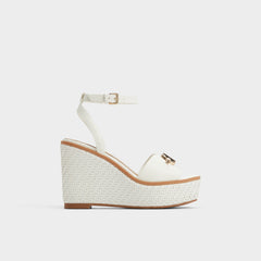 White Ybylin White Women's Wedges - Wedge sandal, Wedge heel | Aldo