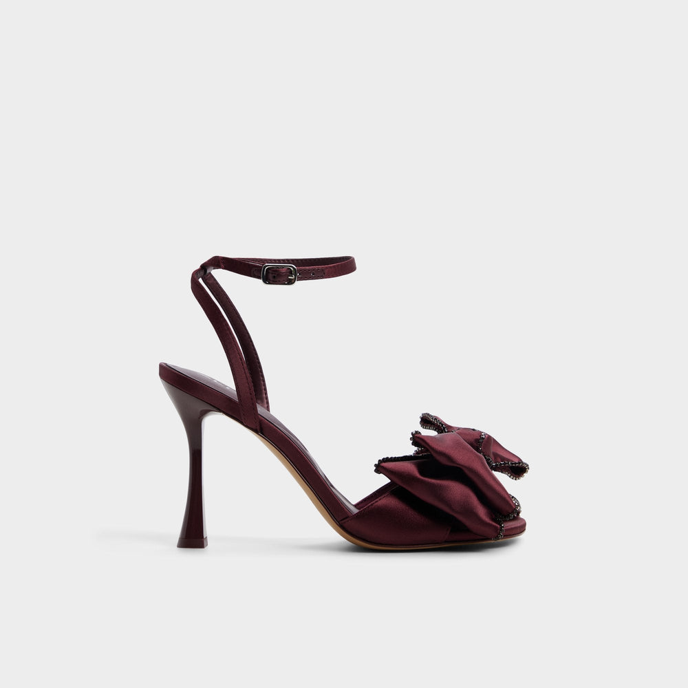 Bordo Tinsel in Bordo - Strappy heeled sandal, Stiletto heel | Aldo
