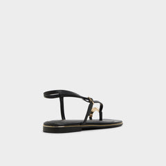 Black Jomalina Black Women's Flats - Strappy flat sandal | Aldo
