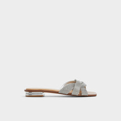 Silver Ormeley Silver Women's Iridescent metallics - Slide sandal | Aldo