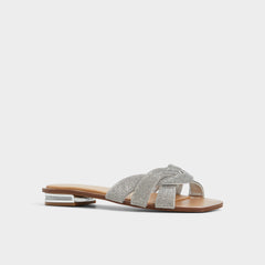 Silver Ormeley Silver Women's Iridescent metallics - Slide sandal | Aldo