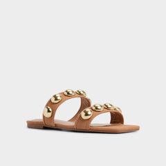 Medium Brown Katalena in Medium Brown - Slide sandal | Aldo