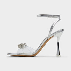 Silver Ozley Silver Women's Strappy Heels - Strappy heeled sandal | Aldo
