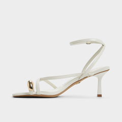 White/bone Elodiah White/Bone Women's Travel essentials - Strappy heeled sandal, Stiletto heel | Aldo