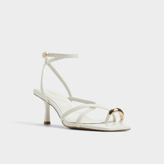 White/bone Elodiah White/Bone Women's Travel essentials - Strappy heeled sandal, Stiletto heel | Aldo